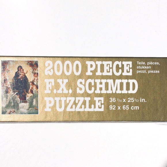 FX Schmid 2000 Piece Puzzle The Virgin Mary With Angels - Picture 4 of 7